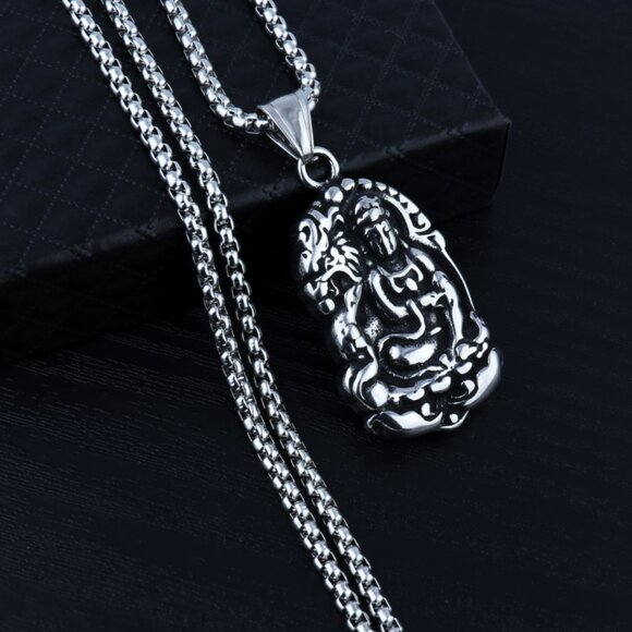 Shakyamuni Buddhist Necklace for Men, BL55590005 - Picture 5 of 6